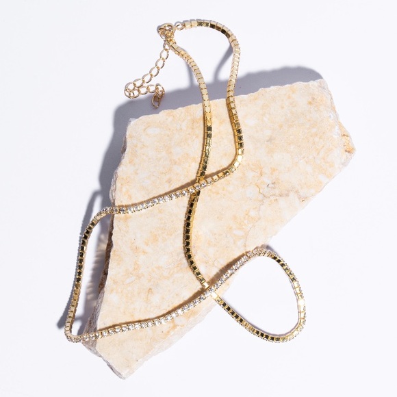 Tennis choker necklace - Picture 7 of 8